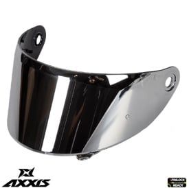 Viziera argintie (tip oglinda) casca integrala Axxis Draken S - tip MT-V-18C - compatibil cu modelul nou de casca Axxis Draken S - Img 1