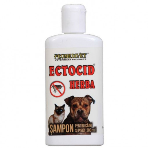 ECTOCID HERBA Sampon antiparazitar extern pentru caini si pisici flacon 200ml
