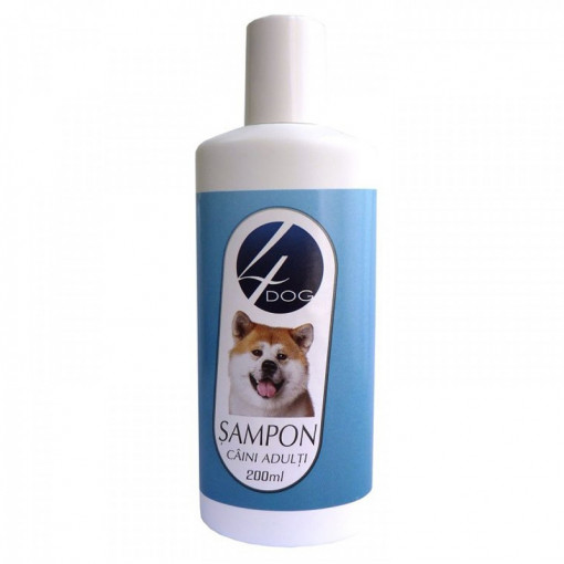 Sampon pentru caini adulti 4DOG flacon de 200ml