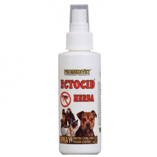ECTOCID HERBA Spray antiparazitar extern pentru animale de companie flacon 100ml