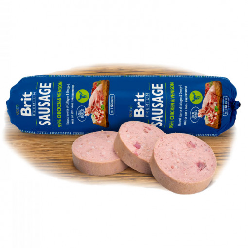 Hrana umeda pentru caini BRIT Salam cu PUI si VANAT 800g