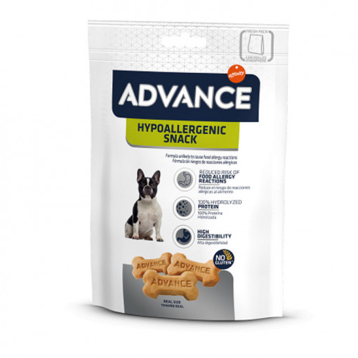Hrana complementara pentru caini alergici ADVANCE DOG Hypoalergenic Snack punga 150g