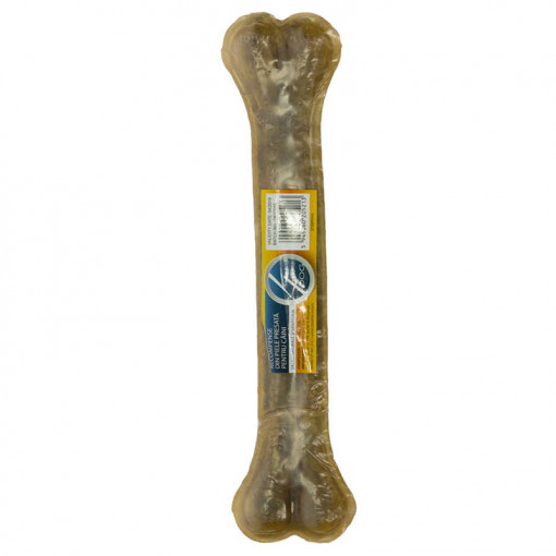 Recompense pentru caini 4DOG Os piele presata 30cm