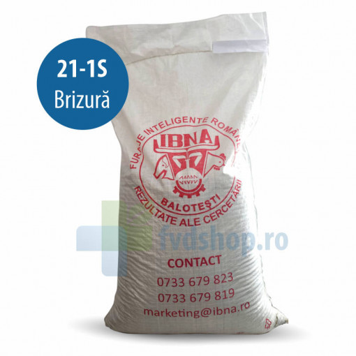 IBNA Furaj complet pentru pui de carne STARTER 0-10 zile 21-1S cu coccidiostatic pulbere sac 25kg