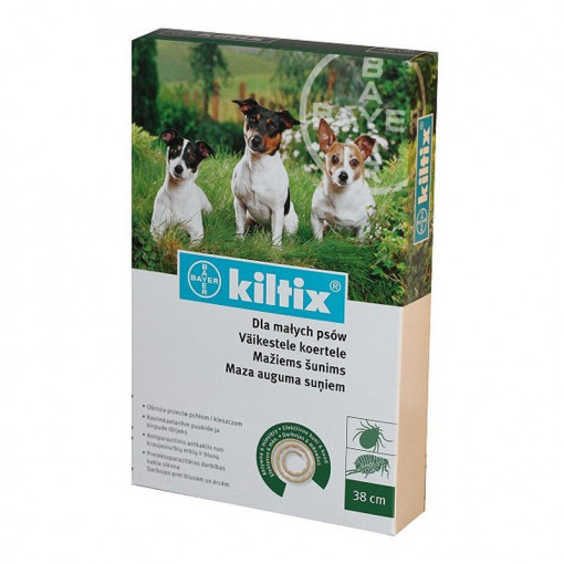 KILTIX 38cm Zgarda antiparazitara extern pentru caini de talie mica