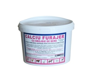 CORDOSTEF CALCIU FURAJER vitaminizat cu DROJDIE DE BERE galeata 5kg