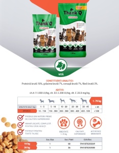 Hrana uscata pentru caini THANKQ cu VITA sac 10kg  - Img 2