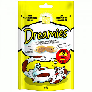 Recompense pentru pisici DREAMIES cu BRANZA punga 60g