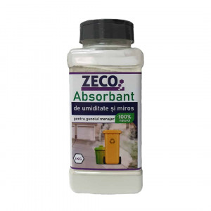 ZECO Absorbant de umiditate si miros pentru gunoiul menajer, flacon 1kg