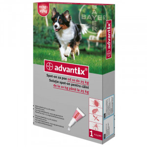 ADVANTIX 250 Solutie antiparazitara extern pentru caini 10-25kg cutie 1 pipeta