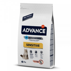 Hrana uscata pentru pisici ADVANCE CAT ADULT SENSITIVE cu SOMON punga 3kg