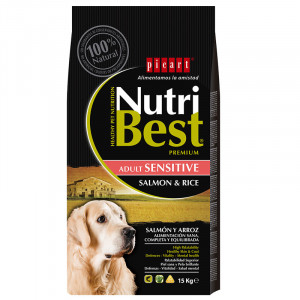 Hrana uscata pentru caini NUTRIBEST cu SOMON si OREZ sac 15kg