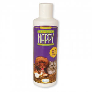 Sampon pentru caini si pisici HAPPY SP antiparazitar extern flacon 200ml