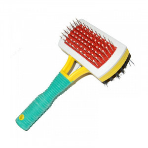 Perie combinata 4DOG, cu maner din plastic