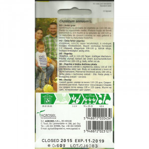 AGROSEL Seminte ARDEI GALBEN SUPERIOR PG1 plic 0.5g - Img 2