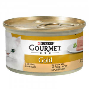 Hrana umeda pentru pisici GOURMET GOLD MOUSSE cu CURCAN conserva 85g