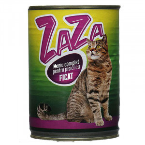 Hrana umeda pentru pisici ZAZA cu FICAT conserva 415g