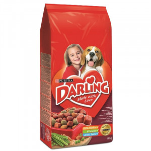 Hrana uscata pentru caini DARLING cu CARNE sac 15kg