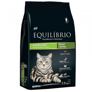Hrana uscata pentru pisici EQUILIBRIO CAT STERILIZED sac 7.5kg
