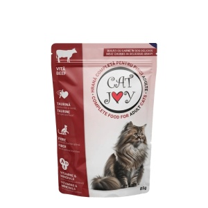Hrana umedă pentru pisici CAT JOY cu VITA plic 85g