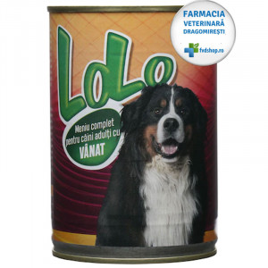 Hrana umeda pentru caini LOLO cu VANAT conserva 1240g