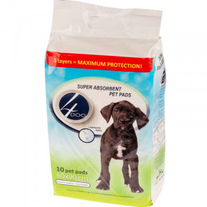 4DOG Covorase absorbante pentru caini 60*90cm pachet 10 bucati