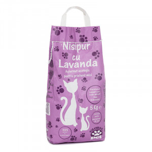 Asternut igienic pentru pisici NISIPUR Nisip cu Lavanda 5kg