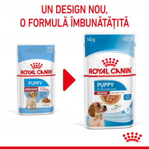 Royal Canin Medium Puppy hrana umeda caine junior (in sos), 140 g - Img 2