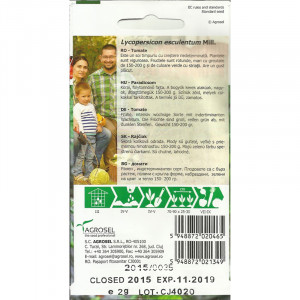 Seminte AGROSEL TOMATE VERZI SMARALD PG3 plic de 2g - Img 2
