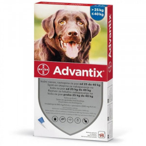 ADVANTIX 400 Solutie antiparazitara extern pentru caini 25-40kg cutie 1 pipeta