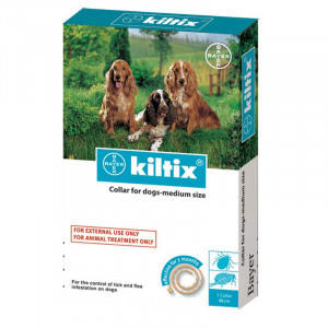 KILTIX 53cm Zgarda antiparazitara extern pentru caini de talie medie