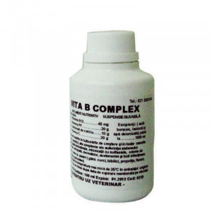 ROMVAC Supliment nutritiv pentru animale de gospodarie VITAMINA B COMPLEX solutie buvabila flacon 100ml
