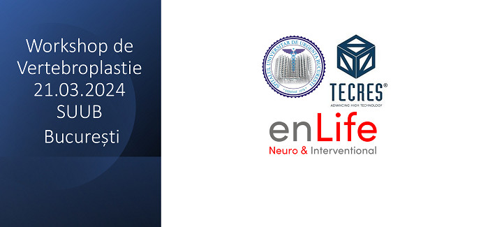 Workshop de Vertebroplastie (GRATUIT) si LIVE SURGERY, 21.03.2024, Spitalul Universitar de Urgenta Bucuresti