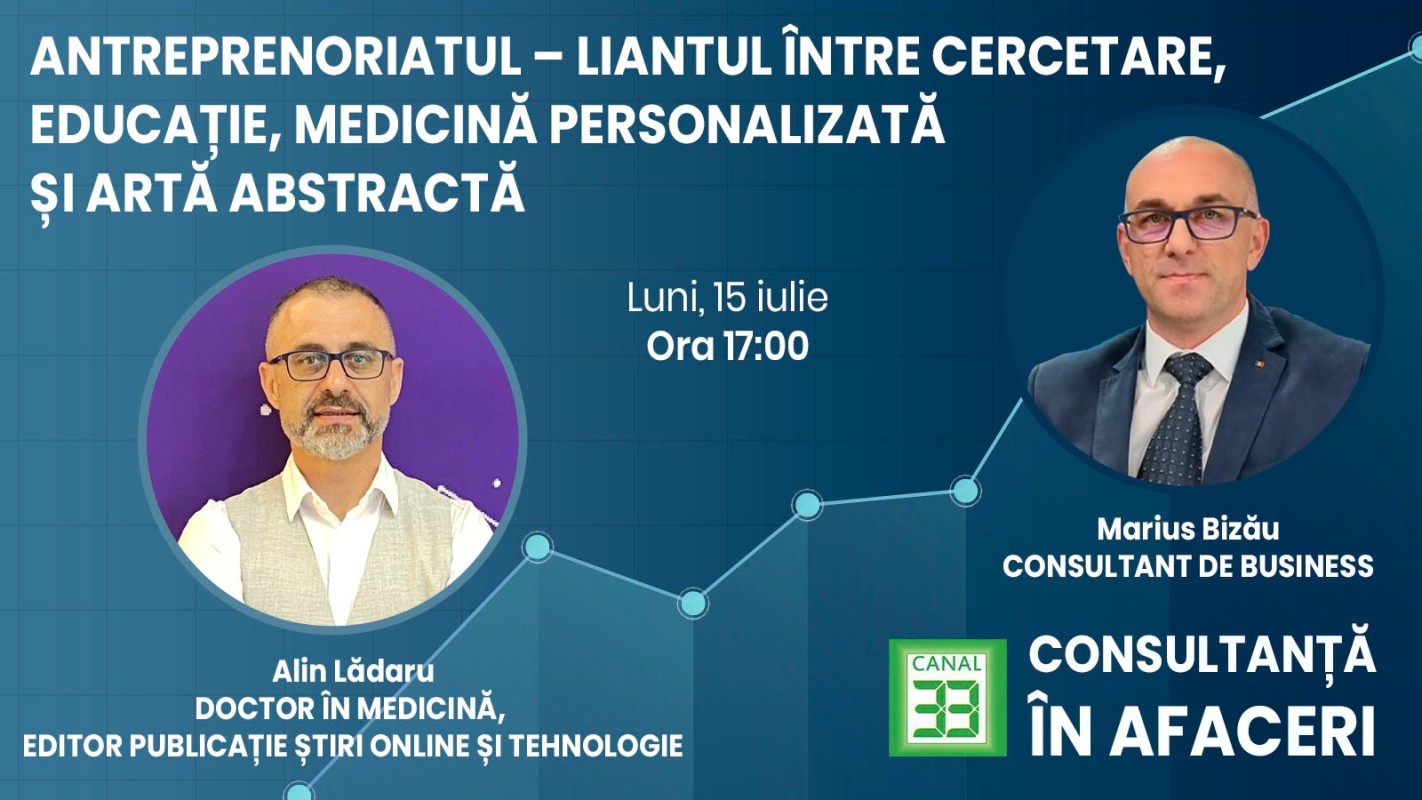 Antreprenoriatul – Liantul Dintre Cercetare, Educație, Medicină Personalizată și Artă Abstractă
