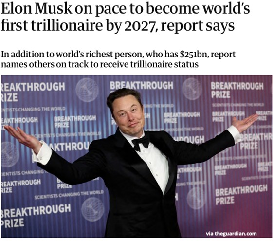 Elon Musk va deveni primul trilionar din lume până în 2027 | Știri digital & tech