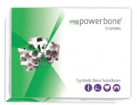 Substituent de os, granule (crunch) 0.5-1 mm 15 cc 90% HA, 10% Beta-TCP Powerbone