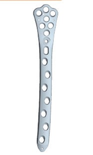 Placa de femur distal poliaxiala pentru osteosinteza fracturii de femur