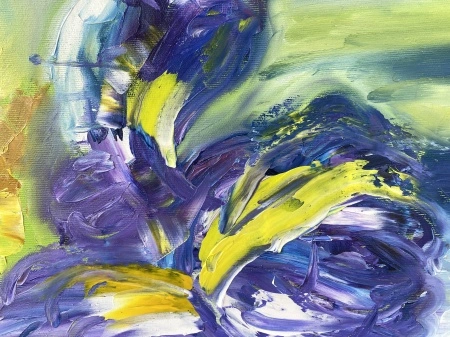 " Iris from Ines " art enLife, abstract painting - Img 3