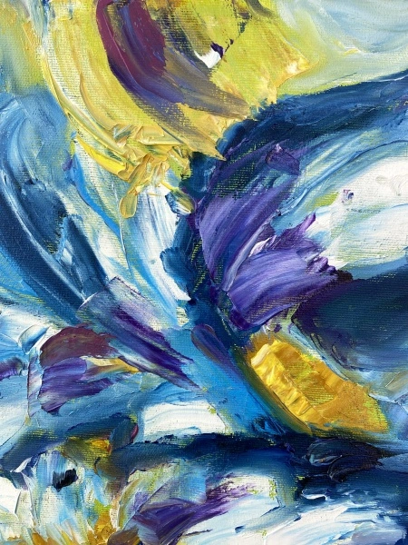 " Iris from Ines " art enLife, abstract painting - Img 4