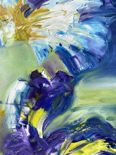 &quot; Iris from Ines &quot; art enLife, abstract painting - Img 6