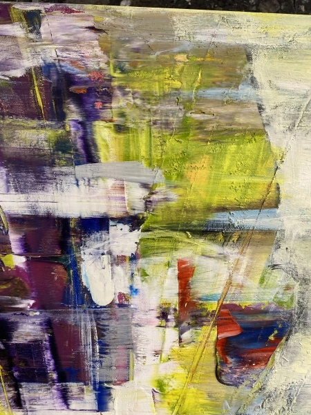 Pictura abstracta: Run of Ideas 50x70 cm, oil on canvas - Img 5