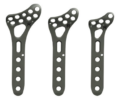Placa de Radius Distal poliaxiala pentru osteointeza fracturii de radius