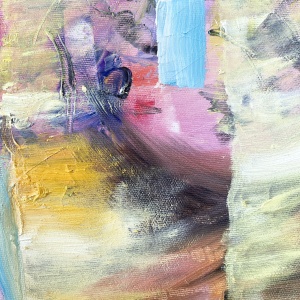Picturta abstracta: " “Turkish delight under Bosphorus Bridge”, 50x70 cm, ulei pe pânză (oil on canvas) - Img 8