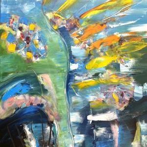 The bird behind me 50x60 cm, oil on canvas