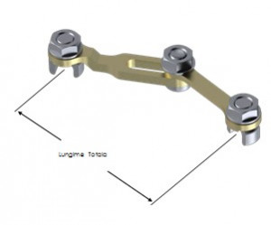 Titanium Cross-Link, rod to rod connector (AP TRAUMA spine osteosynthesis)