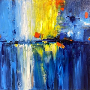 Reflection of Fragility, 70x50 cm oil on canvas