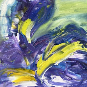 " Iris from Ines " art enLife, abstract painting - Img 3