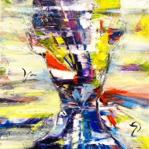Pictura abstracta: Run of Ideas 50x70 cm, oil on canvas