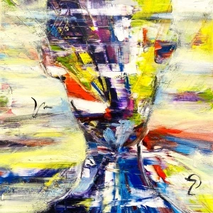 Pictura abstracta: Run of Ideas 50x70 cm, oil on canvas
