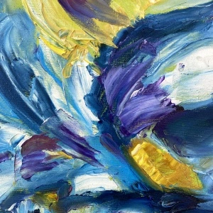 " Iris from Ines " art enLife, abstract painting - Img 4